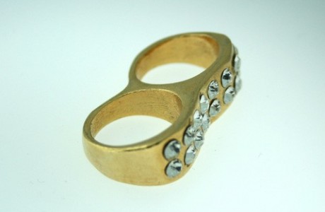 Double Bling Ring - Gold Or Silver