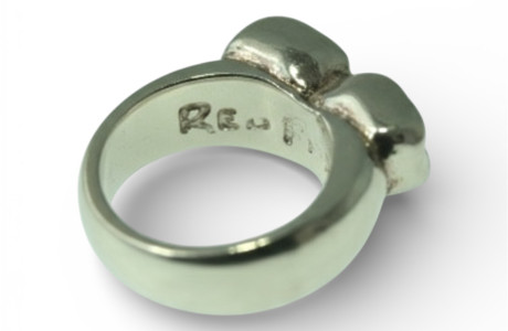 Single Molar Ring Silver